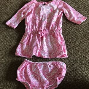 Polo Ralph Lauren paisley pink dress with bloomers